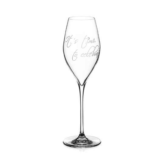 Diamante "It's Time to Celebrate" Prosecco Glass - 320ml