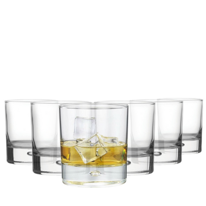 Bubble Based Whisky Tumbler - 330ml - Set of 6