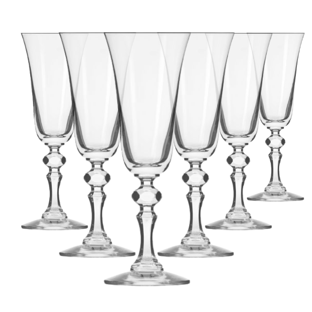 Krosno Krista Champagne Flute - 150ml - Set of 6