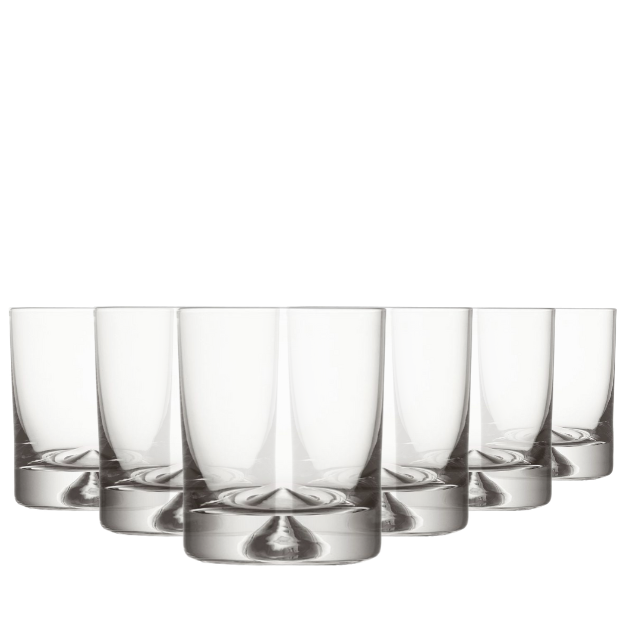 Krosno Dimple Base Whisky Tumbler - 260ml