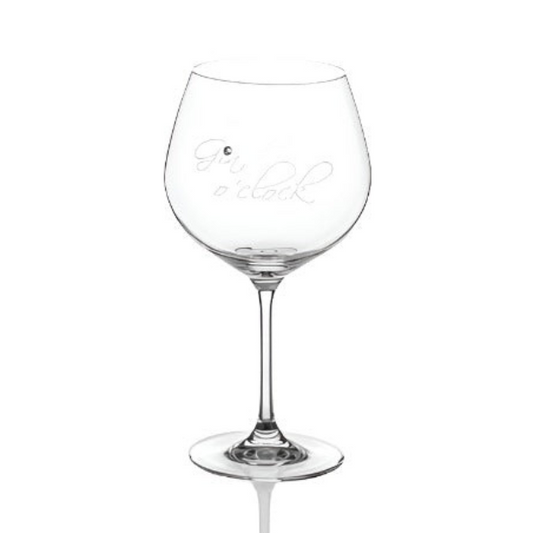 Diamante "Gin O'Clock" Gin Glass - 610ml