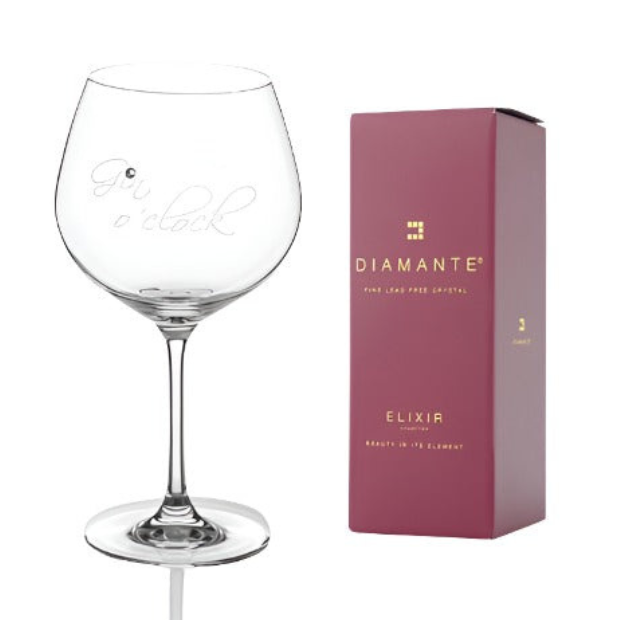 Diamante "Gin O'Clock" Gin Glass - 610ml