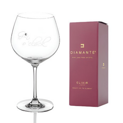 Diamante "Gin O'Clock" Gin Glass - 610ml