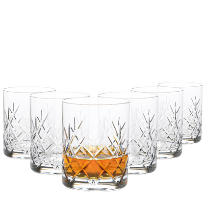 Flamenco Crystalite Full Cut Whisky Tumbler - 320ml