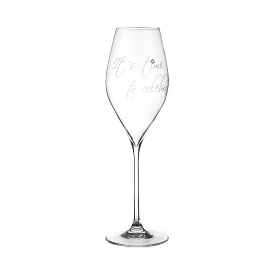 Diamante "Wine O'Clock" Wine Glass - 360ml