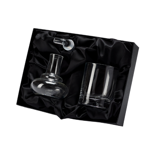 Mini Decanter Set & Dimple Based Whiskey Tumbler