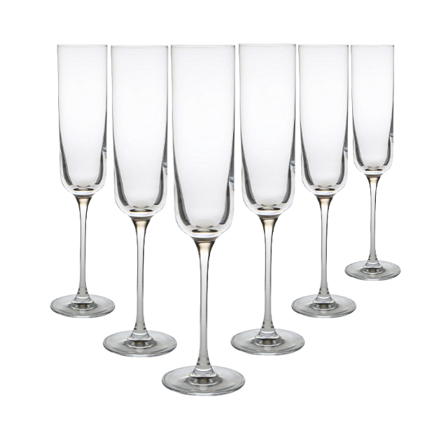 Krosno Glamour Champagne Flutes - 170ml