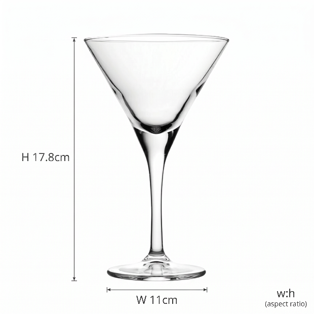 V Line Martini Glass - 250ml