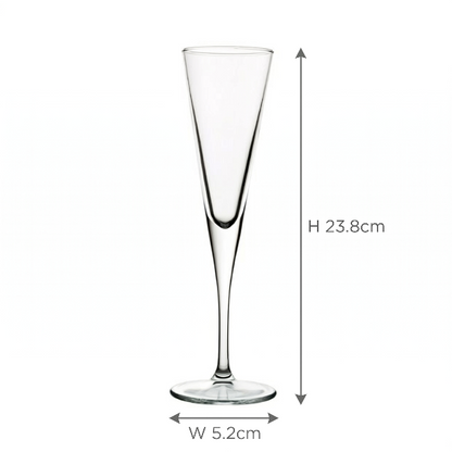 V Line Glass Champagne Flute - 150ml