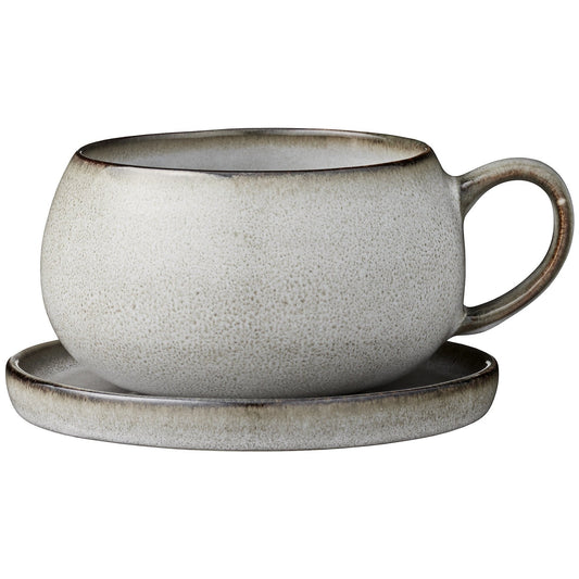 Grey Amara Cup And Saucer