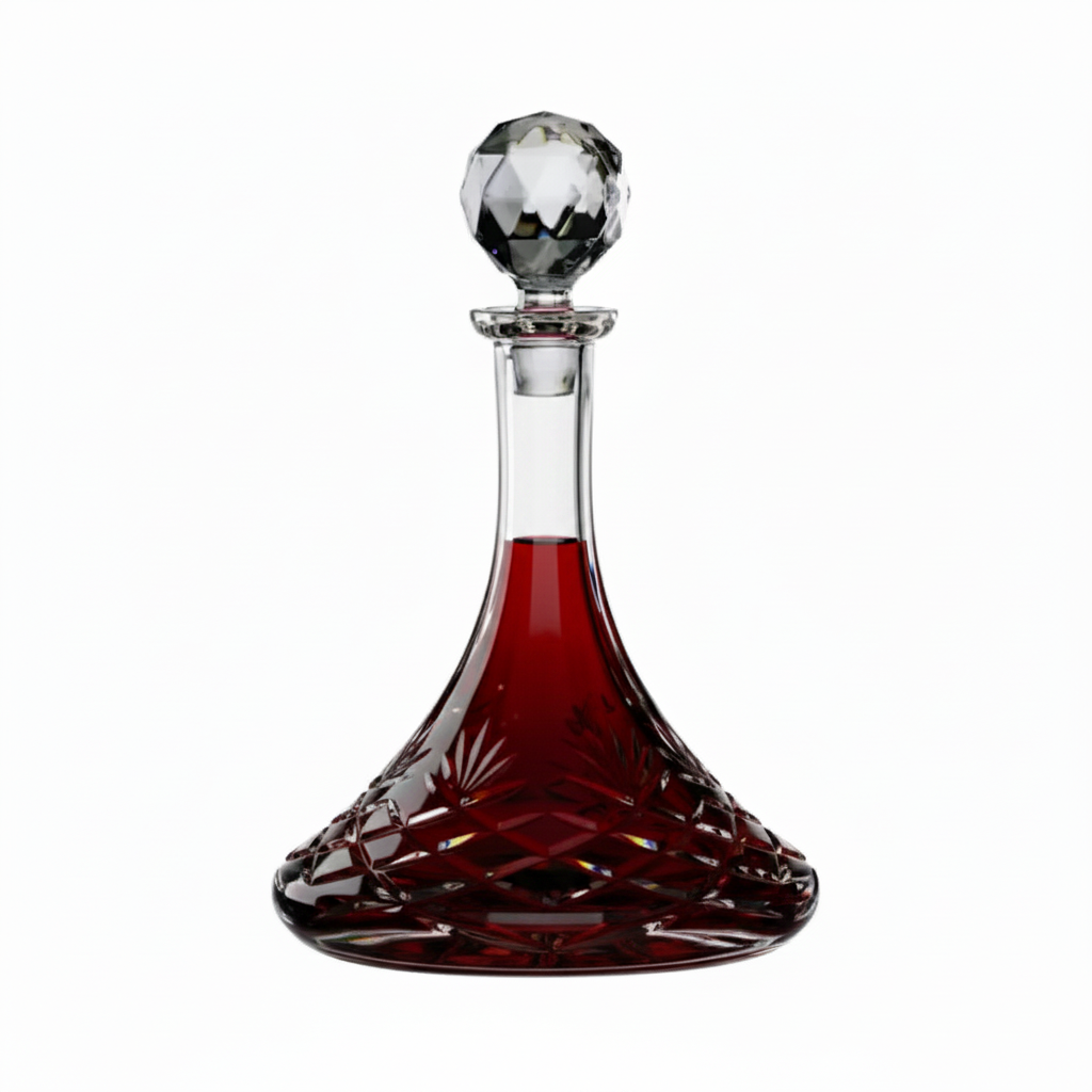 Fully Cut Crystal Ships Decanter - 0.85Ltr