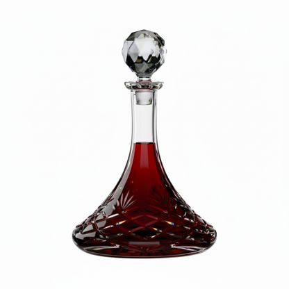 Fully Cut Crystal Ships Decanter - 0.85Ltr by Bohemia Crystal