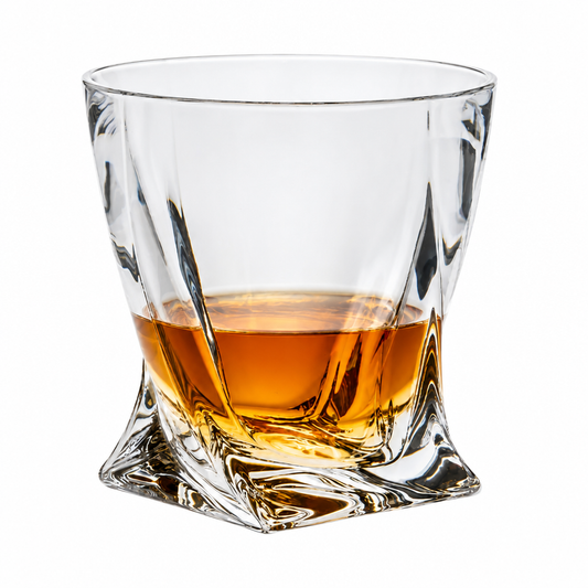 Apex Twist Crystalite Whisky Tumbler - 340ml by Bohemia Crystal