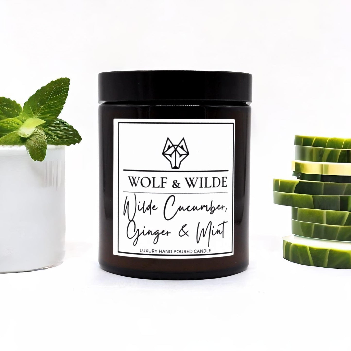 Luxury Scented Candle - Cucumber, Ginger & Mint Luxury Aromatherapy