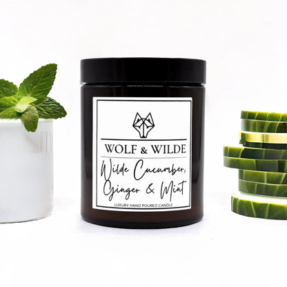 Luxury Scented Candle - Cucumber, Ginger & Mint Luxury Aromatherapy