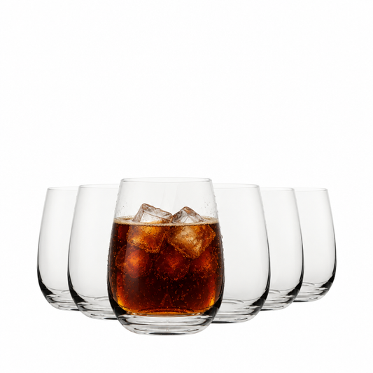 Amber Glass Whisky Tumbler - 350ml - Set of 6 by Pasabahce