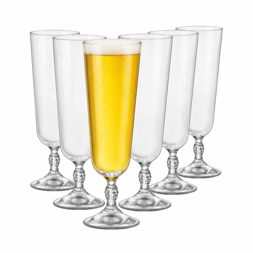 Bormioli Rocco Bartender Beer Glass - 405ml - Set of 6 by Bormioli Rocco