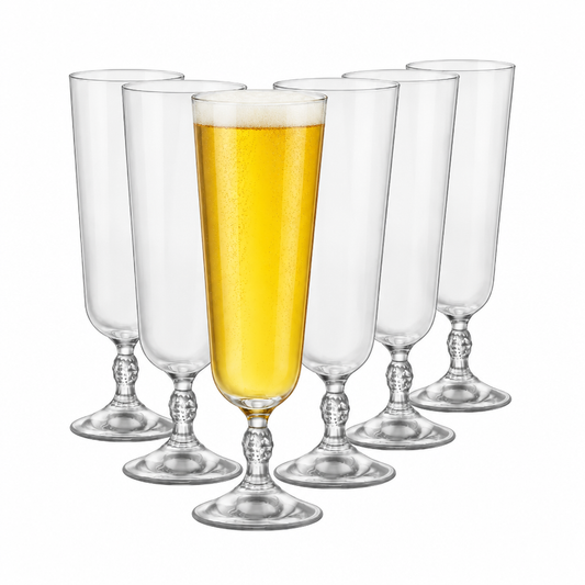 Bormioli Rocco Bartender Beer Glass - 405ml - Set of 6 by Bormioli Rocco