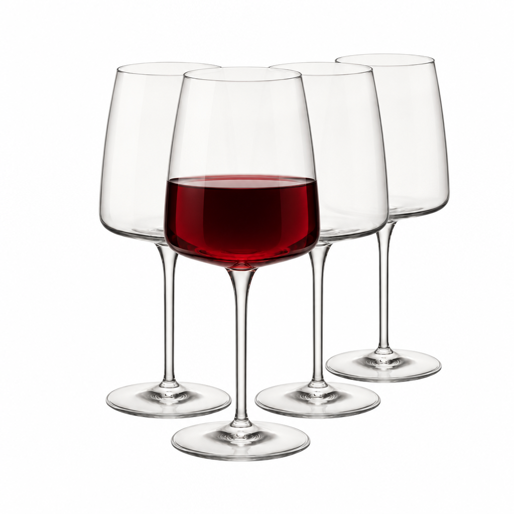 Bormioli Rocco Planeo Gran Rosso Wine Glasses - 555ml - Set of 4 by Bormioli Rocco