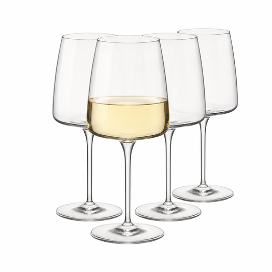 Bormioli Rocco Planeo White Wine Glasses - 380ml - Set of 4 by Bormioli Rocco