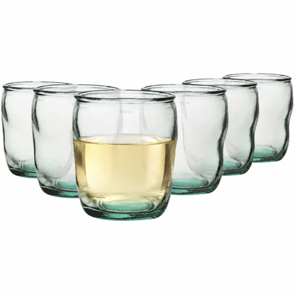 Authentico Recycled Low Glasses - 350ml - Set of 6 by San Miguel