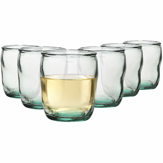 Authentico Recycled Low Glasses - 350ml - Set of 6 by San Miguel