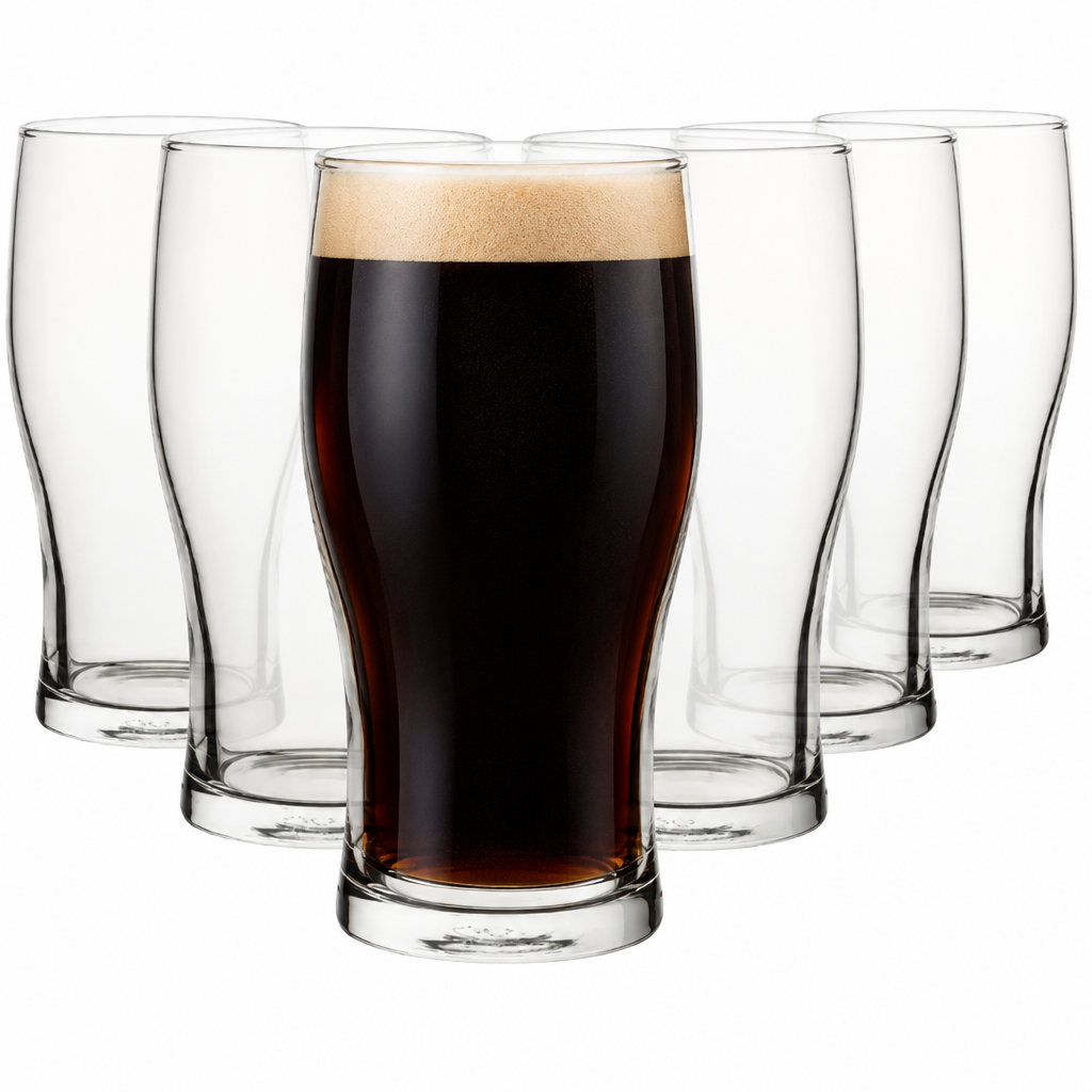 Tulip Pint Glasses - 570ml - Set of 6 by Pasabahce