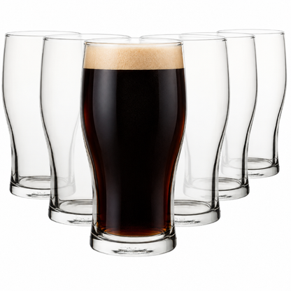 Tulip Pint Glasses - 570ml - Set of 6 by Pasabahce