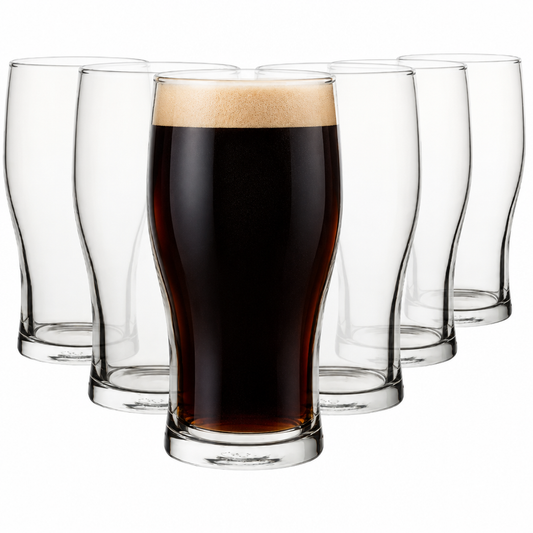 Tulip Pint Glasses - 570ml - Set of 6 by Pasabahce