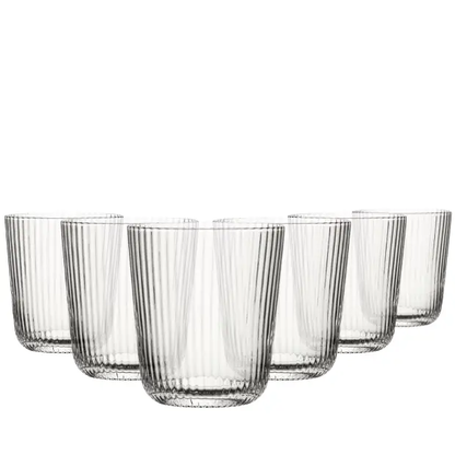Hayworth Glass Tumblers - 360ml - Set of 6 by Glassware UK