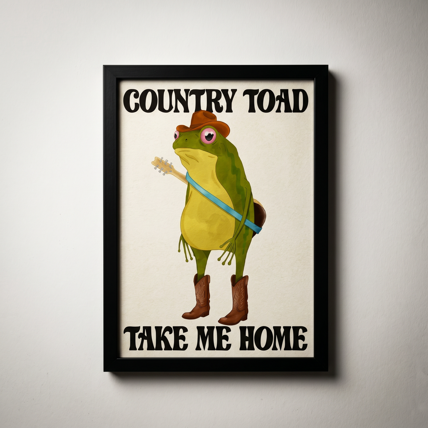 Country Toad, Take Me Home - A2 Print