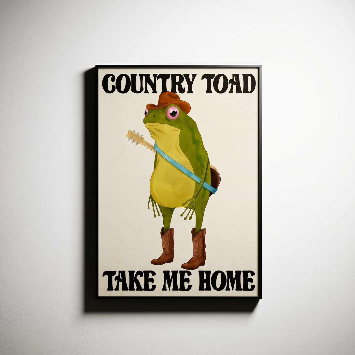Country Toad, Take Me Home - A2 Print
