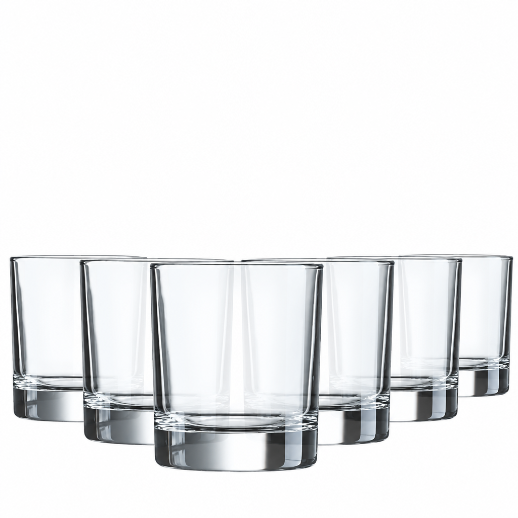 Krosno Straight Sided Whisky Tumblers - 290ml - Set of 6 by Krosno