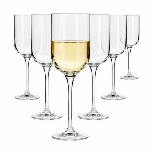 Krosno Glamour Wine Glasses - 350ml - Set of 6 by Krosno