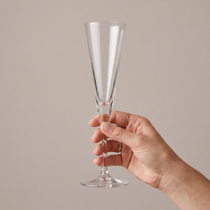 V Line Glass Champagne Flute - 150ml