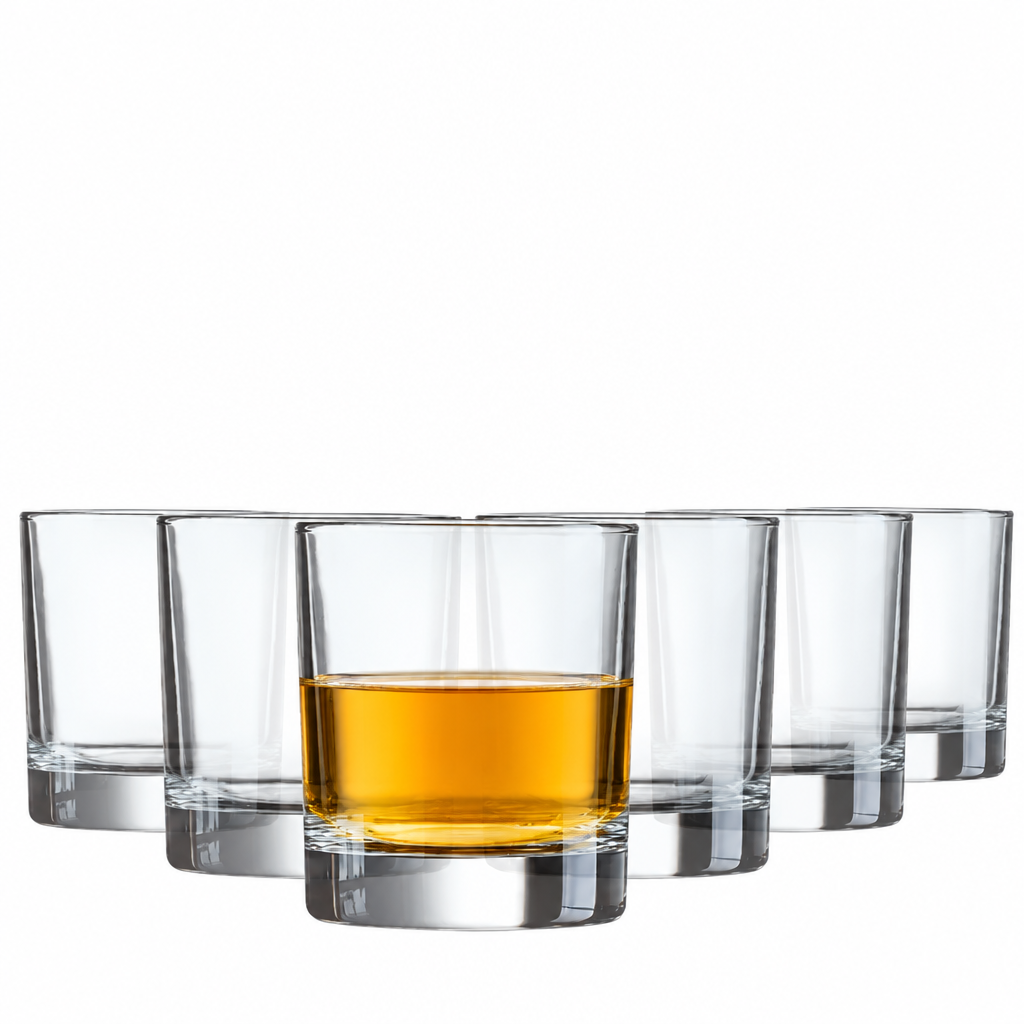 Krosno Straight Sided Whisky Tumblers - 290ml - Set of 6 by Krosno