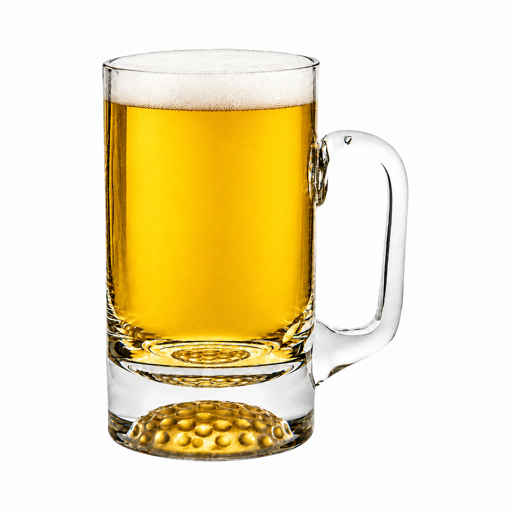 Gold Ball Glass Tankard - 268ml - 1/2 Pint by Krosno
