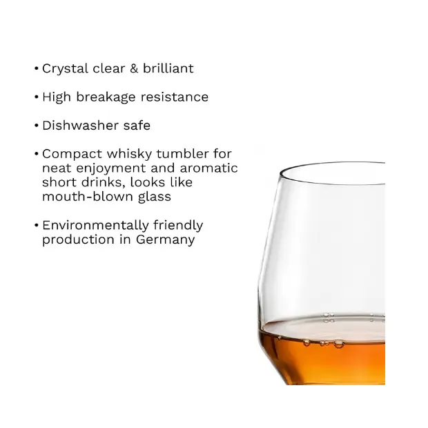 Stolzle Lausitz Celestia Whisky Tumbler Glass - 470ml - Box of 6 by Stolzle