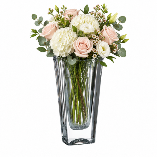 Crystalite Okinawa Tapered Vase - 25.5cm by Bohemia Crystal