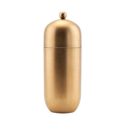 Brushed Brass Cocktail Shaker