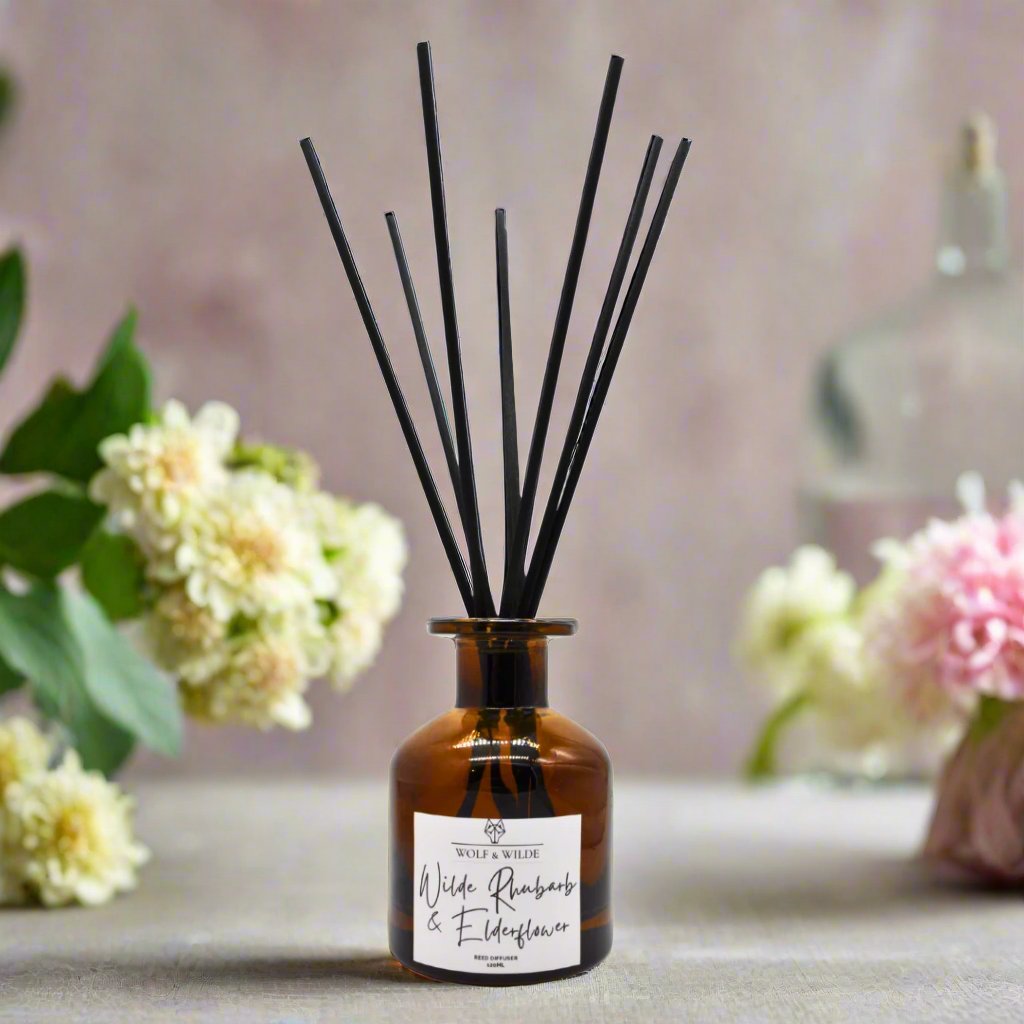 120ml Long Lasting Reed Diffuser - Wilde Rhubarb & Elderflower