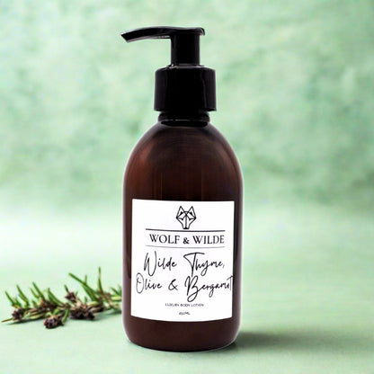 Luxury Body Lotion - Wilde Thyme, Olive & Bergamot - 250ml